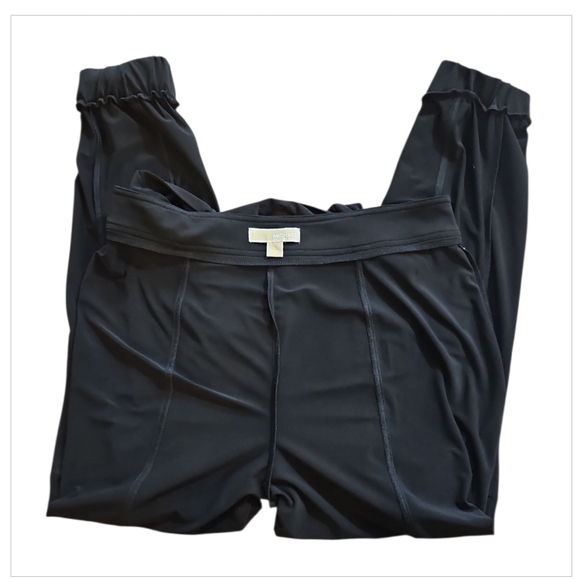 NWT Michael Kors NWT Black Cargo Pants High Waist Relaxed Jogger L - Picture 9 of 12